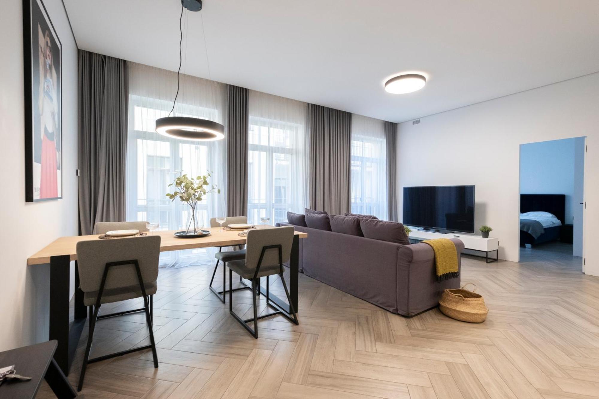 Cohost I Oldtown 60M2 Apt W-Garage Parking, Balcony & Self Check-In Wilna Exterior foto
