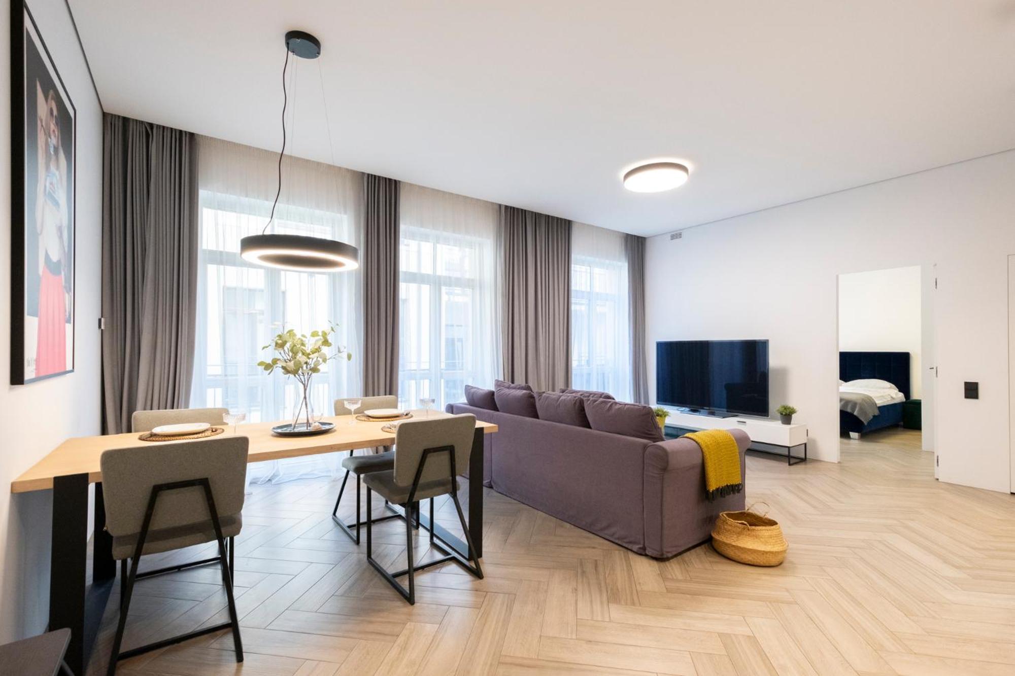 Cohost I Oldtown 60M2 Apt W-Garage Parking, Balcony & Self Check-In Wilna Exterior foto