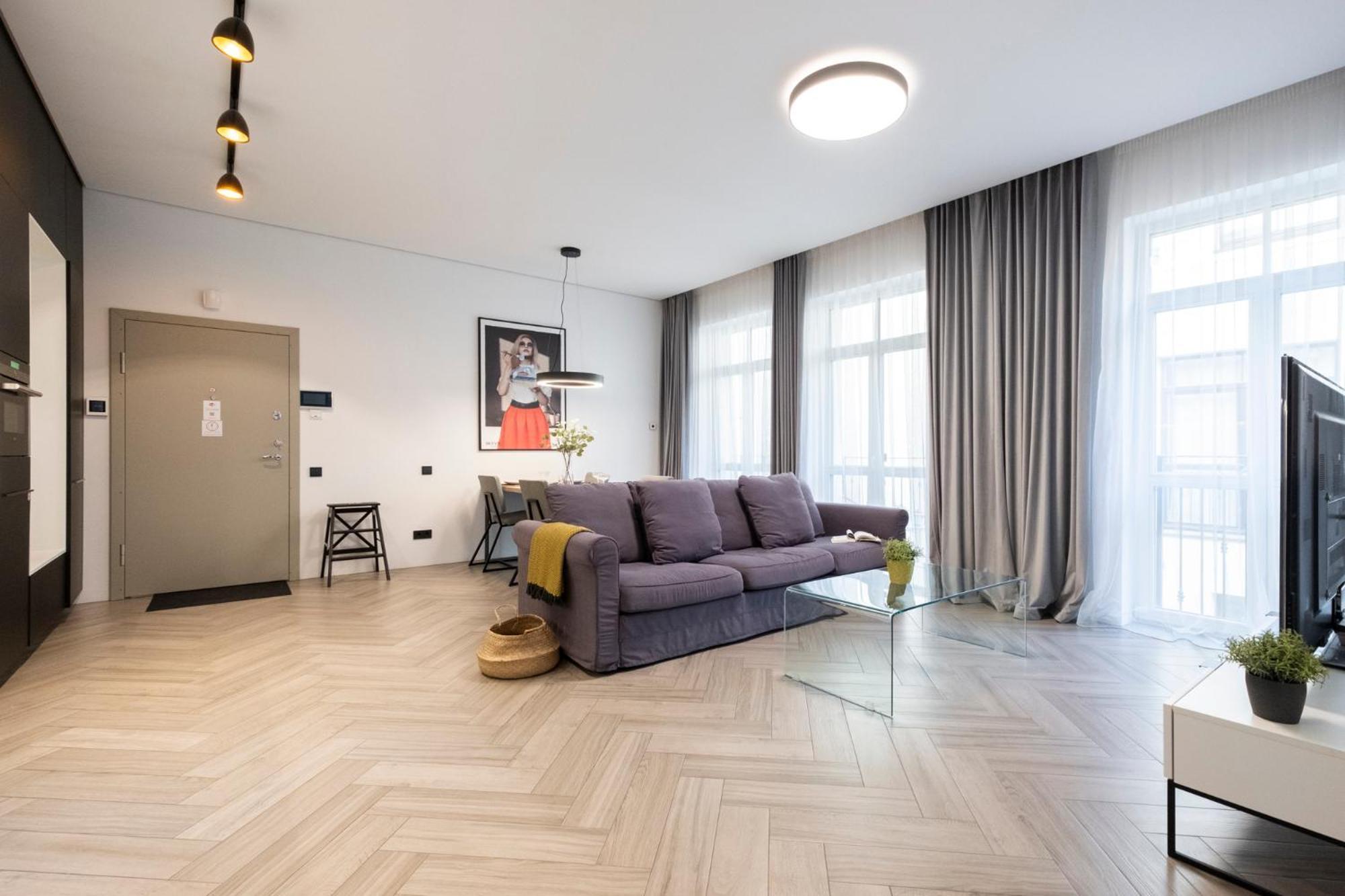 Cohost I Oldtown 60M2 Apt W-Garage Parking, Balcony & Self Check-In Wilna Exterior foto